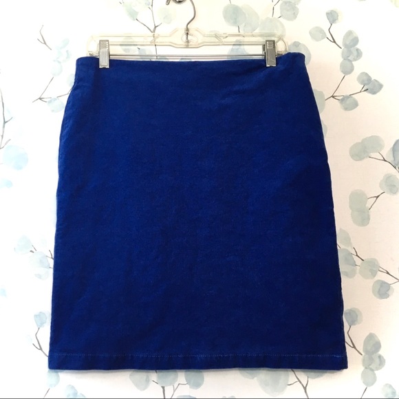 Old Navy Dresses & Skirts - Old Navy Woman’s Royal Deep Space Blue Corduroy Pencil Skirt Side Zipper Pleated